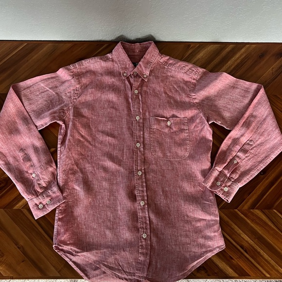 Men’s 7 For All Mankind Linen Long Sleeve Shirt - Picture 1 of 4